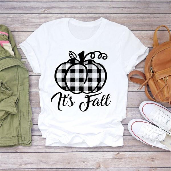 women 2021 summer short sleeve pumpkin it's fall pumpkin lady t-shirts t shirt ladies womens graphic female tee, White
women 2021 summer short sleeve pumpkin it's fall pumpkin lady t-shirts t shirt ladies womens graphic female tee, White