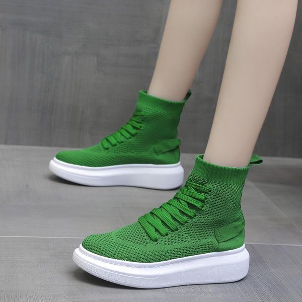 boots rimocy green knit elastic mesh women 2021 autumn slip on platform ankle for woman thick bottom breathable sock shoes, Black
boots rimocy green knit elastic mesh women 2021 autumn slip on platform ankle for woman thick bottom breathable sock shoes, Black