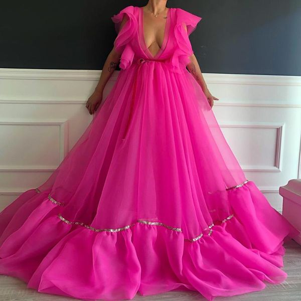party dresses rose red evening 2021 deep v-neck a-line prom gowns simple organza custom dress robes de soirée, White;black
party dresses rose red evening 2021 deep v-neck a-line prom gowns simple organza custom dress robes de soirée, White;black