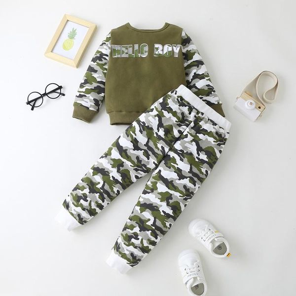 clothing sets spring fall sport baby boy clothes set cotton camouflage letter patchwork long sleeve sweater +trousers kids 1-6y, White
clothing sets spring fall sport baby boy clothes set cotton camouflage letter patchwork long sleeve sweater +trousers kids 1-6y, White