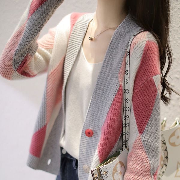 women sweaters sweet preppy style cardigans korean chic elegant sweater vintage streetwear striped cardigan, White;black
women sweaters sweet preppy style cardigans korean chic elegant sweater vintage streetwear striped cardigan, White;black