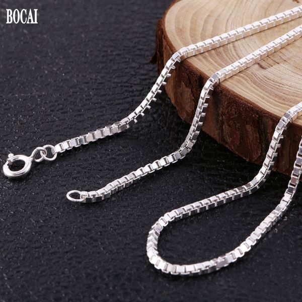 2021 new real s925 pure jewelry personalized men box clavicle chain stylish thai sier man necklace z4qh, Silver
2021 new real s925 pure jewelry personalized men box clavicle chain stylish thai sier man necklace z4qh, Silver