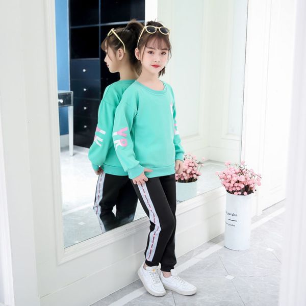 teenager children clothing sets 2pcs spring autumn girl clothes letter sweatshirt + pants casual kids sports suit tracksuit, White
teenager children clothing sets 2pcs spring autumn girl clothes letter sweatshirt + pants casual kids sports suit tracksuit, White
