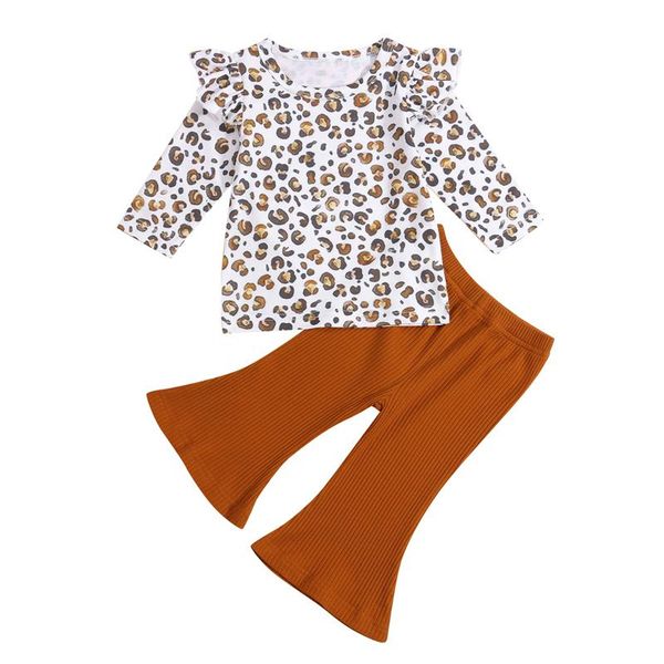 clothing sets 6m-4t 2pcs baby boys girls ruffles leopard print long sleeve t-shirt +flare pants loose wide leg trousers, White
clothing sets 6m-4t 2pcs baby boys girls ruffles leopard print long sleeve t-shirt +flare pants loose wide leg trousers, White