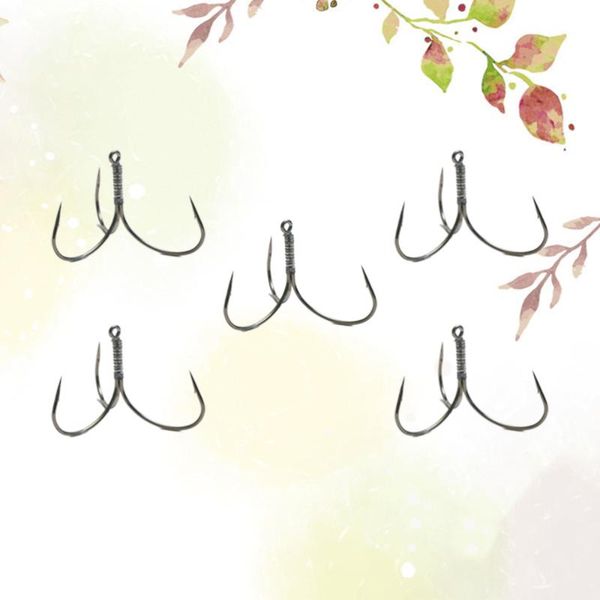5pcs treble hooks barb fishing hooks professional fish three claw fishing accessory for outdoor
5pcs treble hooks barb fishing hooks professional fish three claw fishing accessory for outdoor