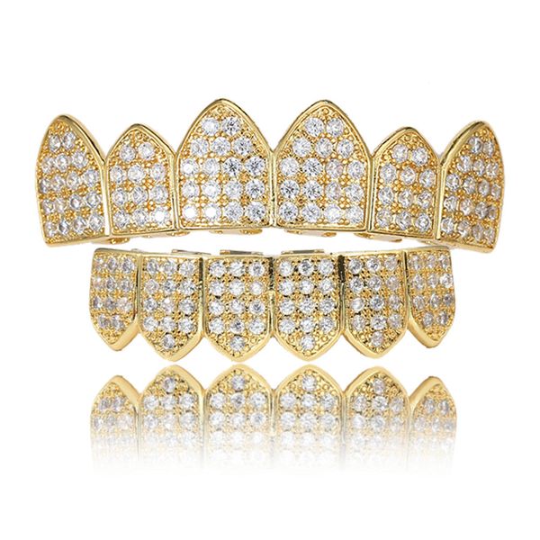 hip hop men and women gold teeth grills iced out cz vampire mouth grill jewelry gift for him, Black
hip hop men and women gold teeth grills iced out cz vampire mouth grill jewelry gift for him, Black
