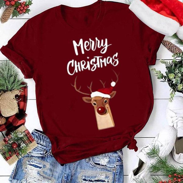 women's t-shirt 40# casual t-shirts women christmas printing short sleeve o neck tee shirt pullover harajuku t female, White
women's t-shirt 40# casual t-shirts women christmas printing short sleeve o neck tee shirt pullover harajuku t female, White
