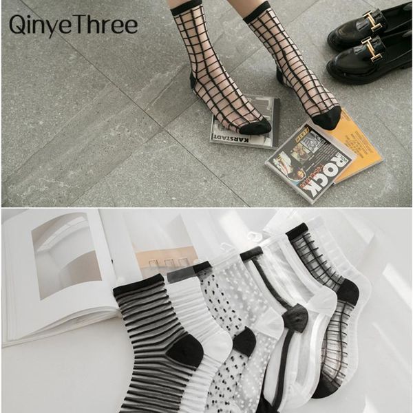 socks & hosiery fashion girls' summer sheer mesh plaid glass silk ultra thin transparent crystal lace stripes women ankle sock, Black;white
socks & hosiery fashion girls' summer sheer mesh plaid glass silk ultra thin transparent crystal lace stripes women ankle sock, Black;white