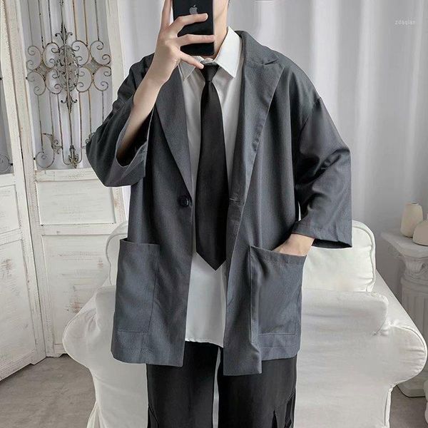 men's suits & blazers summer thin small suit three-quarter sleeves large size hong kong style loose students all-match short-sleeved ja, White;black
men's suits & blazers summer thin small suit three-quarter sleeves large size hong kong style loose students all-match short-sleeved ja, White;black
