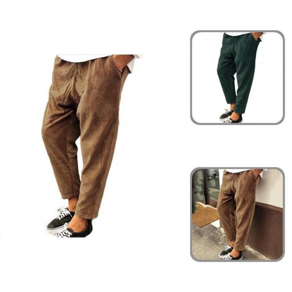 men's pants 4 colors fashion comfortable men straight-leg solid color loose trousers soft for daily wear, Black
men's pants 4 colors fashion comfortable men straight-leg solid color loose trousers soft for daily wear, Black