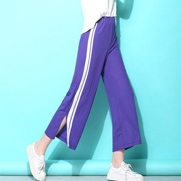 women's pants & capris loose casual vintage wide leg pantalones mujer plus size trousers women, Black;white
women's pants & capris loose casual vintage wide leg pantalones mujer plus size trousers women, Black;white