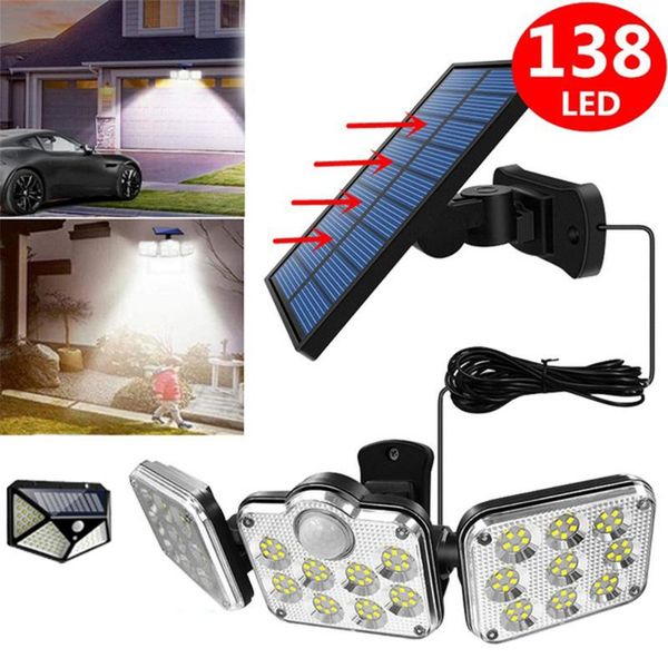 solar lamps 138 led light 50w super bright waterproof 3 heads adjustable motion sensor wide angle outdoor garden
solar lamps 138 led light 50w super bright waterproof 3 heads adjustable motion sensor wide angle outdoor garden