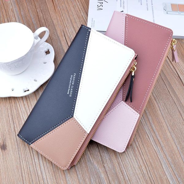 wallets ladies wallet women long large-capacity soft card holder fashion stitching contrast color zipper thin, Red;black
wallets ladies wallet women long large-capacity soft card holder fashion stitching contrast color zipper thin, Red;black