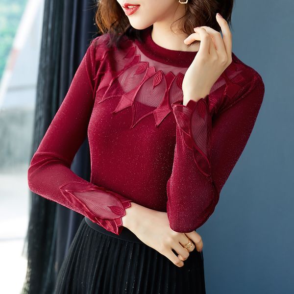 2021 new fall winter loose t-shirt women o-neck patchwork mesh embroidery ropa mujer large size all match spliced tees t09601l sij, White
2021 new fall winter loose t-shirt women o-neck patchwork mesh embroidery ropa mujer large size all match spliced tees t09601l sij, White