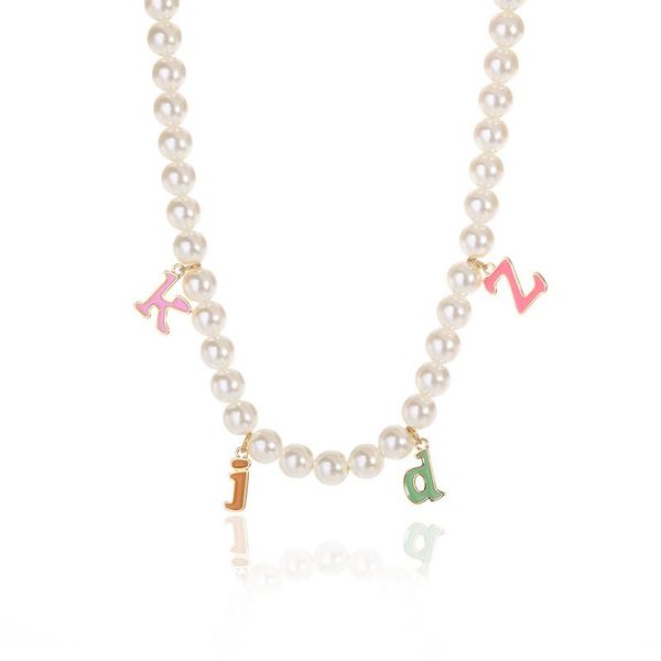 pendant necklaces initial 26 a-z letters pearl for women romantic colorful acrylic customed name choker charm christmas gifts, Silver
pendant necklaces initial 26 a-z letters pearl for women romantic colorful acrylic customed name choker charm christmas gifts, Silver