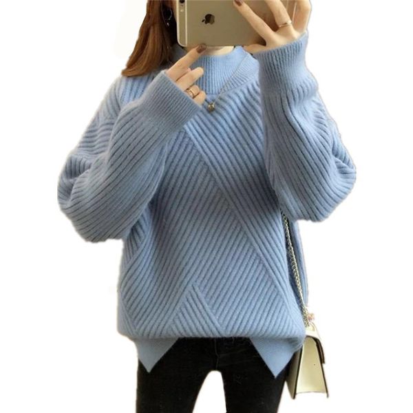 2021 new women's autumn winter basic sweaters knitted solid pull jumpers female half high neck korean style slim pullovers ladies vyf5, White;black
2021 new women's autumn winter basic sweaters knitted solid pull jumpers female half high neck korean style slim pullovers ladies vyf5, White;black