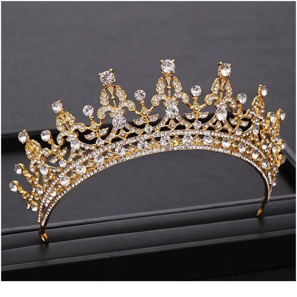 vintage bridal crown headdress golden crown wedding hair accessories baroque rhinestone party crystal crown bridal jllkvz, Silver
vintage bridal crown headdress golden crown wedding hair accessories baroque rhinestone party crystal crown bridal jllkvz, Silver