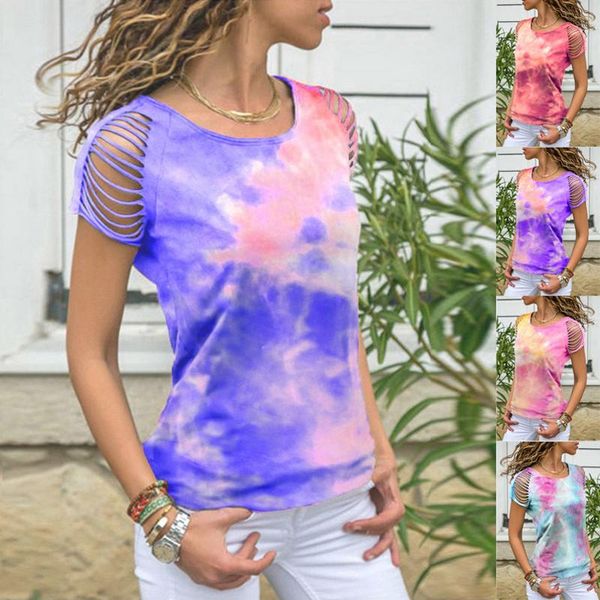 women's blouses & shirts tie-dye t shirt summer short sleeve o neck hollow casual pullover harajuku all-match tee tunic 2021, White
women's blouses & shirts tie-dye t shirt summer short sleeve o neck hollow casual pullover harajuku all-match tee tunic 2021, White