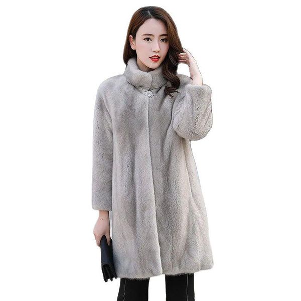 women's leather & faux women's fur coats imitate mink overcoat ladies jacket high-end fleece mid-long stand-up collar windbreakers, Black
women's leather & faux women's fur coats imitate mink overcoat ladies jacket high-end fleece mid-long stand-up collar windbreakers, Black