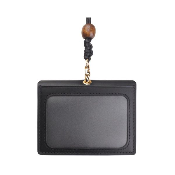card holders 1 pcs work holder with rope genuine leather student enter access bag for business travel accessories, Brown;gray
card holders 1 pcs work holder with rope genuine leather student enter access bag for business travel accessories, Brown;gray