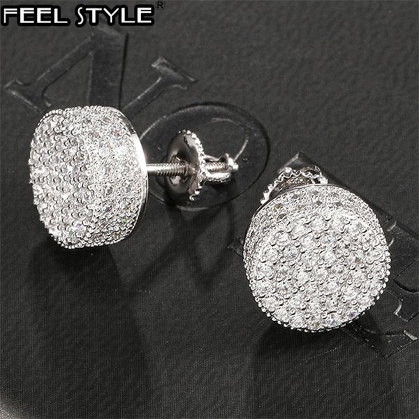 hip hop 1pair micro full paved round zircon cz stone bling iced out stud earring copper earrings for men jewelry 220211, Golden;silver
hip hop 1pair micro full paved round zircon cz stone bling iced out stud earring copper earrings for men jewelry 220211, Golden;silver