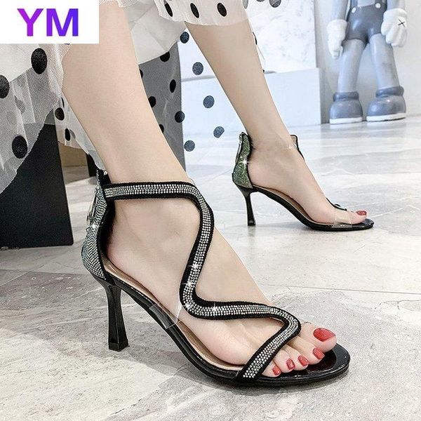 pvc black bling crystal women sandals thin heel buckle strap gladiator women sandals stiletto wedding zipper zapatos mujer
pvc black bling crystal women sandals thin heel buckle strap gladiator women sandals stiletto wedding zipper zapatos mujer