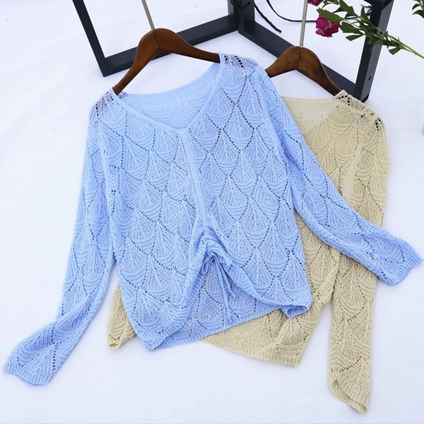 spring summer autumn women sweater v neck hollow-out pullovers drawstring long sleeve crop knit lurex jumper female kg-543, White;black
spring summer autumn women sweater v neck hollow-out pullovers drawstring long sleeve crop knit lurex jumper female kg-543, White;black