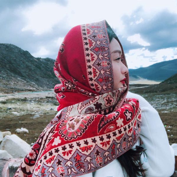 ethnic style yunnan tourism red women sunscreen tibet inner mongolia warm shawl desert scarf, Blue;black
ethnic style yunnan tourism red women sunscreen tibet inner mongolia warm shawl desert scarf, Blue;black
