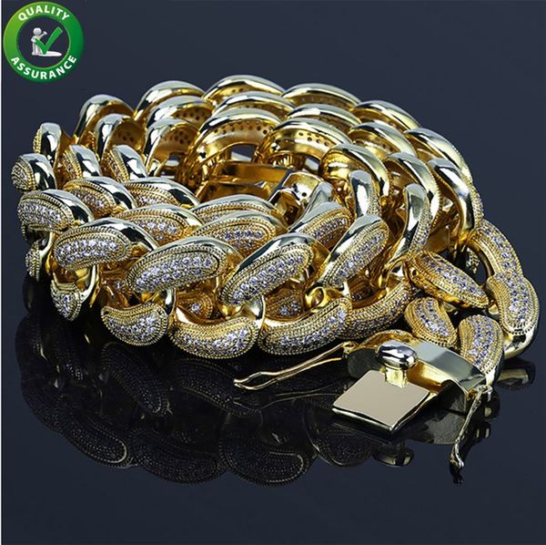 iced out chains hip hop jewelry mens gold chain luxury designer necklace heavy cuban link 28mm micro paved bling cz exaggeration accessories, Black
iced out chains hip hop jewelry mens gold chain luxury designer necklace heavy cuban link 28mm micro paved bling cz exaggeration accessories, Black