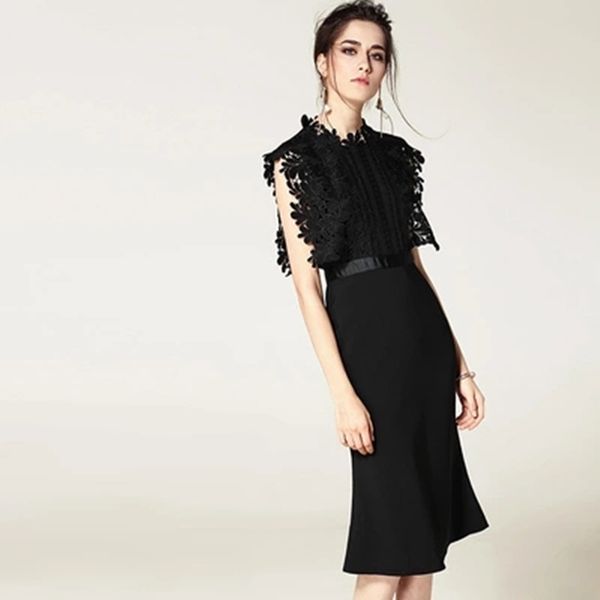 summer self portrait customized black lace patchwork dresses hollow out sleeveless women bodycon mermaid party dress 210525, Black;gray
summer self portrait customized black lace patchwork dresses hollow out sleeveless women bodycon mermaid party dress 210525, Black;gray