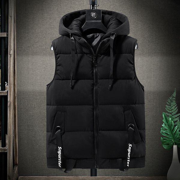 ruifeng detachable hat autumn and winter thickened down cotton vest men's jacket korean fashion students, Black;white
ruifeng detachable hat autumn and winter thickened down cotton vest men's jacket korean fashion students, Black;white