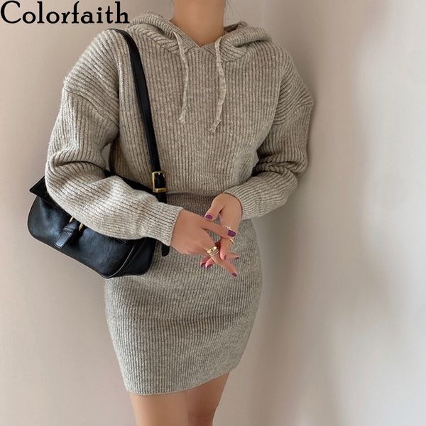 colorfith new 2021 utumn winter women dresses high wist hooded knitted koren elegnt pckge hip wrm ldy mini dress dr9202, Black;gray
colorfith new 2021 utumn winter women dresses high wist hooded knitted koren elegnt pckge hip wrm ldy mini dress dr9202, Black;gray