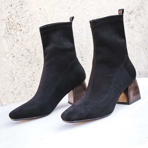 boots big size 9 10 11 12 women shoes ankle for ladies elastic sleeve thick heel tip, Black
boots big size 9 10 11 12 women shoes ankle for ladies elastic sleeve thick heel tip, Black