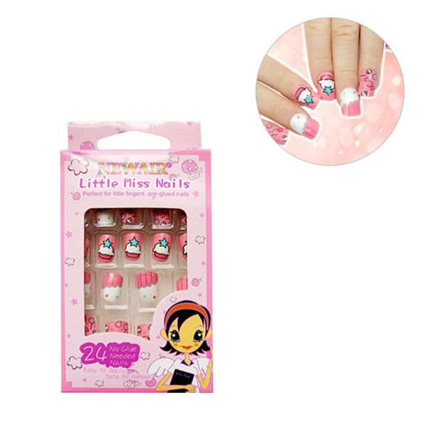 false nails 1 pack 24pcs full cover nail fake artificial tips cartoon design for kids, Red;gold
false nails 1 pack 24pcs full cover nail fake artificial tips cartoon design for kids, Red;gold