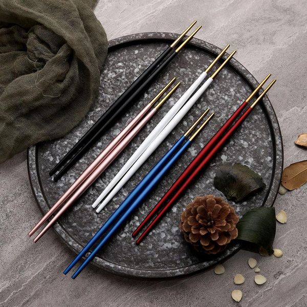 1pair double head sushi chopsticks japanese style pointed chopstick stainless steel tableware household kitchen accessories
1pair double head sushi chopsticks japanese style pointed chopstick stainless steel tableware household kitchen accessories