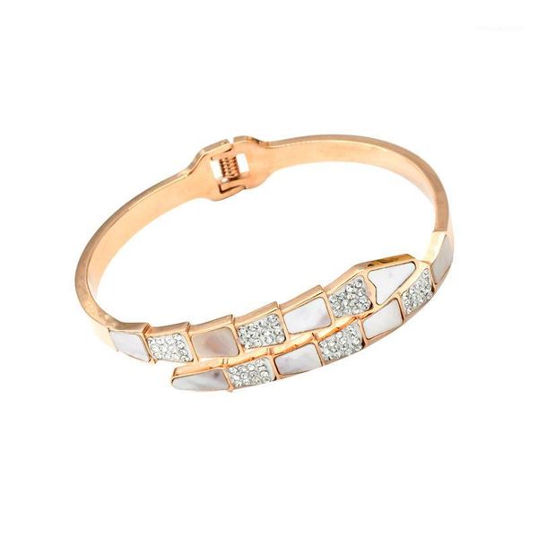 shell snake bone fashion women bracelet openable titanium steel bracelet female temperament cold wind personality jewelry1, Black
shell snake bone fashion women bracelet openable titanium steel bracelet female temperament cold wind personality jewelry1, Black