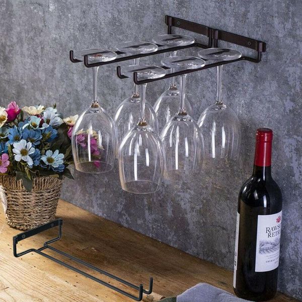 iron wine glass holder hanging rack storage for cabinet and bar home decorative storage shelf organizer
iron wine glass holder hanging rack storage for cabinet and bar home decorative storage shelf organizer