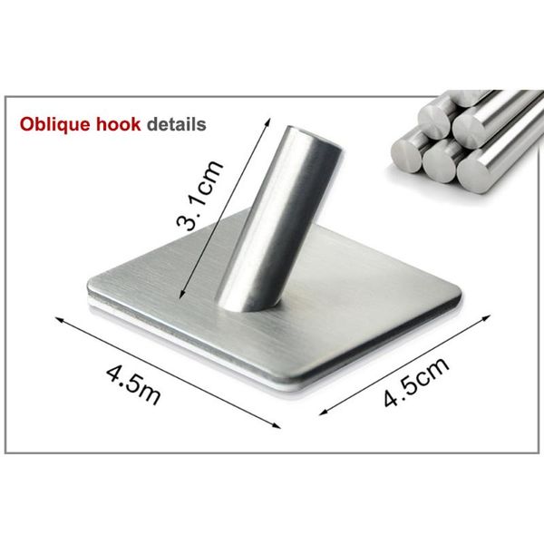 hooks & rails adhesive stainless steel wall mounted hanging hook self for kitchen bathroom home door towel coat
hooks & rails adhesive stainless steel wall mounted hanging hook self for kitchen bathroom home door towel coat