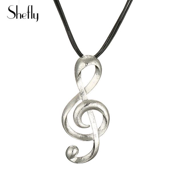 pendant necklaces note necklace rose gold colour classic shape rope chain jewelry for women gifts collares, Silver
pendant necklaces note necklace rose gold colour classic shape rope chain jewelry for women gifts collares, Silver
