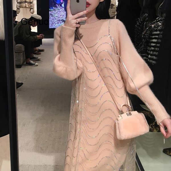 casual dresses shiny knitted dress autumn and winter street style warm round neck long sleeve knitwear vestido, Black;gray
casual dresses shiny knitted dress autumn and winter street style warm round neck long sleeve knitwear vestido, Black;gray