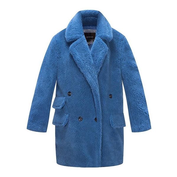 women's wool & blends winter woolen overcoat mid-length loose fleece warm coat jacket young european american style women, Black
women's wool & blends winter woolen overcoat mid-length loose fleece warm coat jacket young european american style women, Black
