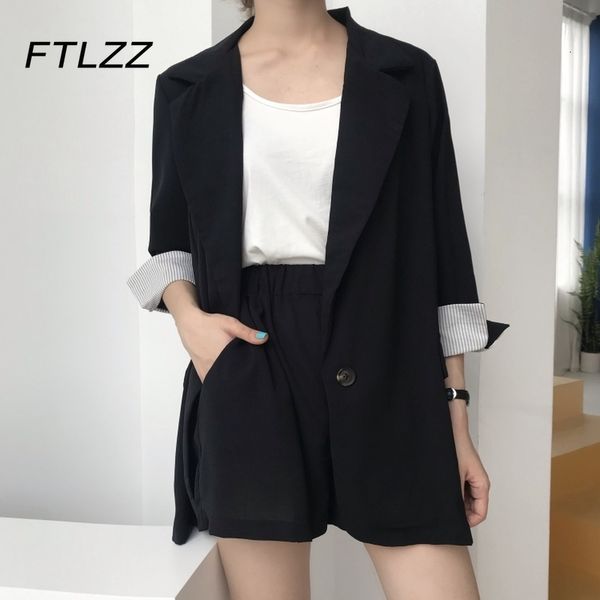 2021 new spring summer two piece sets women fashion korean three quarter blazer short shorts outfits ladies 2 pcs casual suits clothes hwm5, Gray
2021 new spring summer two piece sets women fashion korean three quarter blazer short shorts outfits ladies 2 pcs casual suits clothes hwm5, Gray