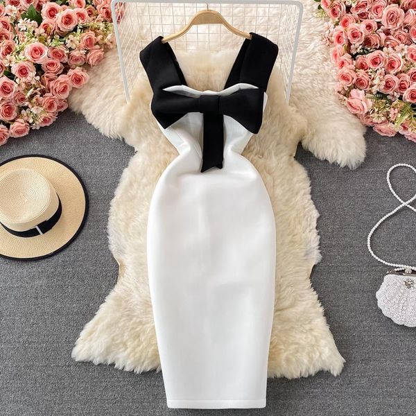 casual dresses fashion vestidos mujer verano 2021 patchwork slim dress backless suspender sexy, Black;gray
casual dresses fashion vestidos mujer verano 2021 patchwork slim dress backless suspender sexy, Black;gray