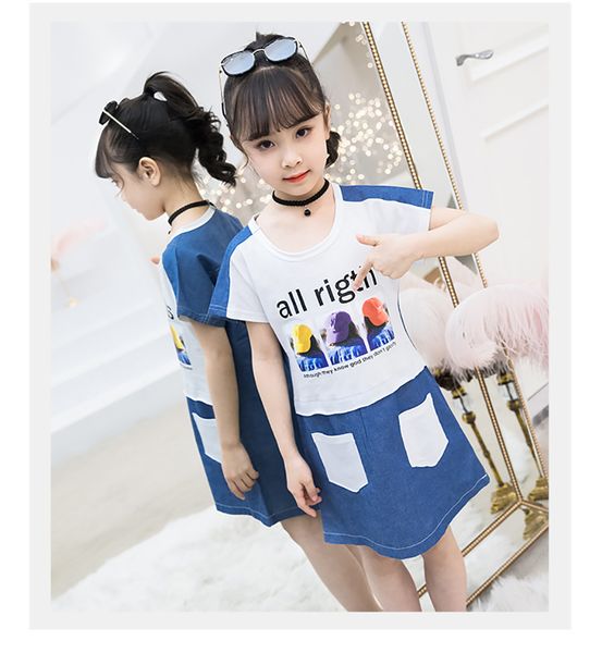 childrens summer clothing for girls denim dresses 2021 new jean patwork dresses short sleeve color matching cotton kids costume, Red;yellow
childrens summer clothing for girls denim dresses 2021 new jean patwork dresses short sleeve color matching cotton kids costume, Red;yellow