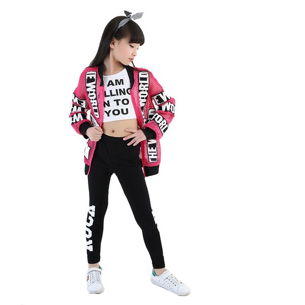 new girls dance set performance jazz dance + pants modern dance for kids hip hop jazz clothing for child, Black;red
new girls dance set performance jazz dance + pants modern dance for kids hip hop jazz clothing for child, Black;red