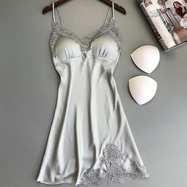 2020 women lingerie silk lace paddad push-up dress babydoll nightdress plus size nightgown soft solid sleepwear, Black;red
2020 women lingerie silk lace paddad push-up dress babydoll nightdress plus size nightgown soft solid sleepwear, Black;red