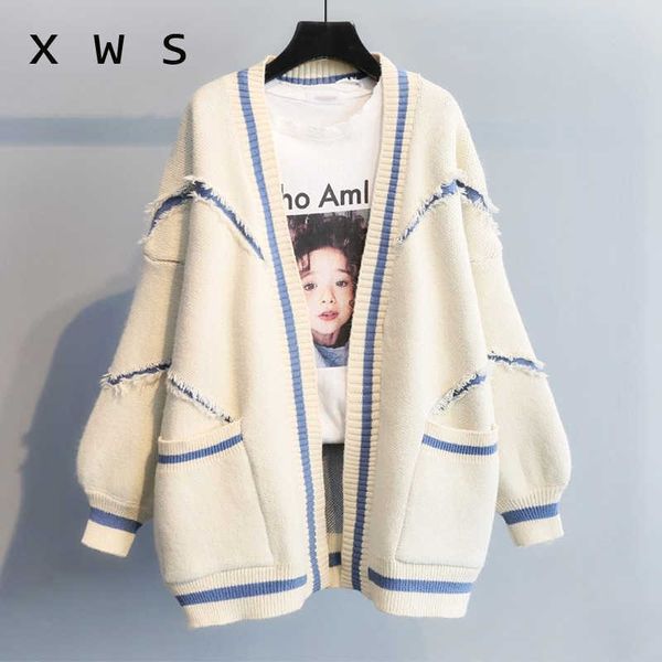 winter cardigan women open stitch loose sweater jumpers letters oversized sueter mujer yellow cardigans manteau femme 210604, White
winter cardigan women open stitch loose sweater jumpers letters oversized sueter mujer yellow cardigans manteau femme 210604, White