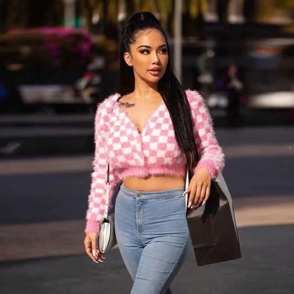women's knits & tees vintage argyle pinkcardigans women crop sweaters kawaii mohair sweater winter korean clothes 2021, White
women's knits & tees vintage argyle pinkcardigans women crop sweaters kawaii mohair sweater winter korean clothes 2021, White