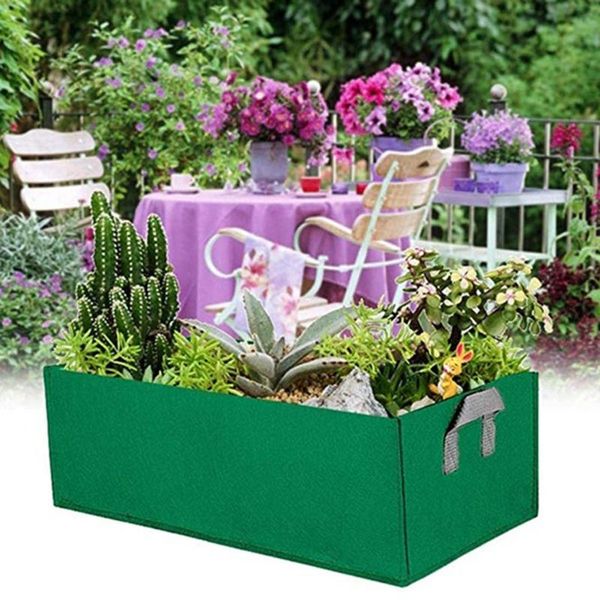 2pcs fabric garden bed rectangle breathable planting container grow bag planter pot
2pcs fabric garden bed rectangle breathable planting container grow bag planter pot