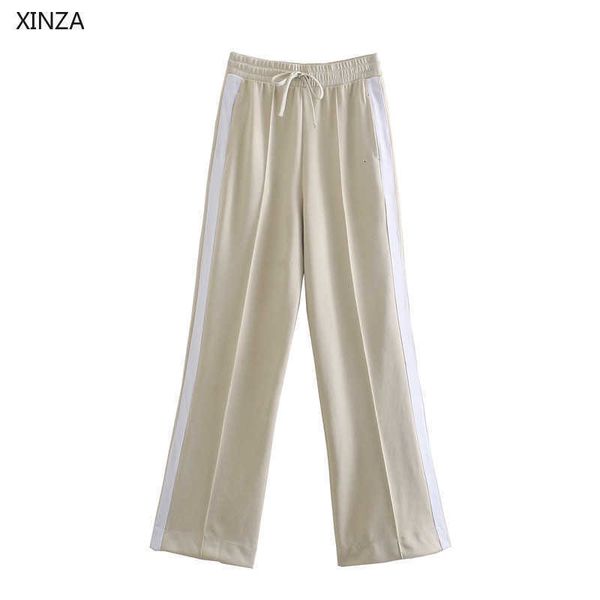 women's pants & capris women retro stripe sport adjustable elastic drawstring waist casual trousers woman fashion side pockets so, Black;white
women's pants & capris women retro stripe sport adjustable elastic drawstring waist casual trousers woman fashion side pockets so, Black;white